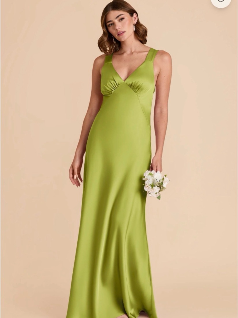 Birdy Grey Satin Matcha Dress Veronica Style